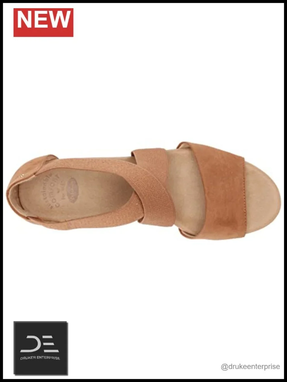 Dr. Scholl's Women's Barton Band Wedge Sandals Faux Leather Strappy